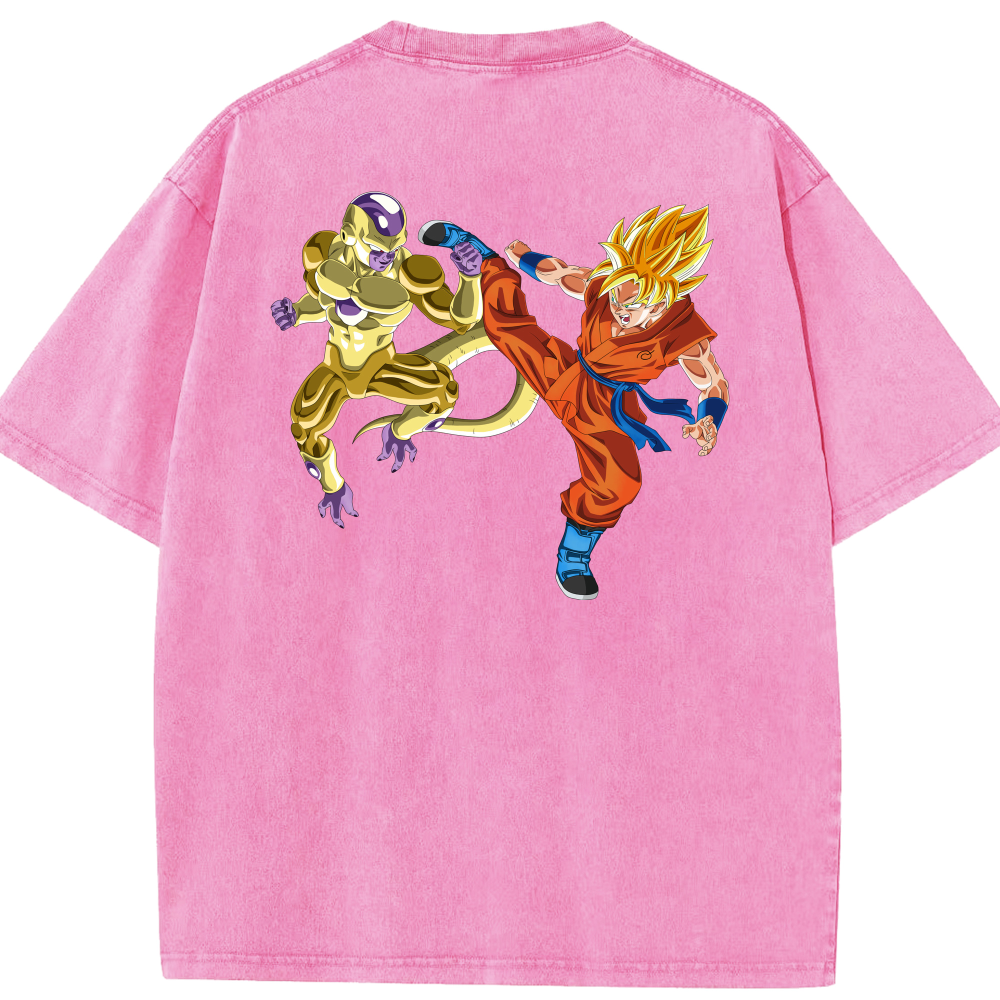 （画像用） ドラゴンボール DRAGON BALL 綿100% ヴィンテージ風 半袖Tシャツ（背面プリント）